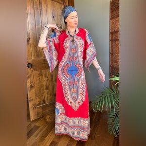 Vintage Cotton Floor Length Dashiki